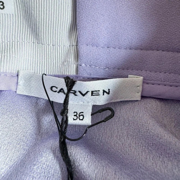Carven Lilac Purple High Waist  Mini Skirt 36/S - Picture 6 of 7